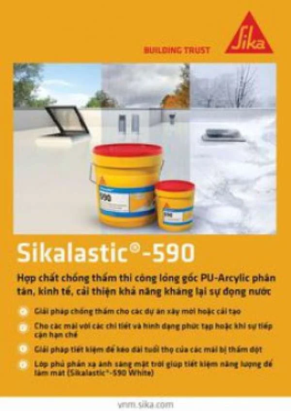 Hướng dẫn thi công Sikalastic-590 hiệu quả - Bán Sikalastic-590 tại Hải Phòng