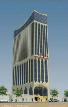 Thi công sơn Tòa nhà 18 tầng IMPERIAL BOAT - 48 Điện Biên Phủ Hải Phòng