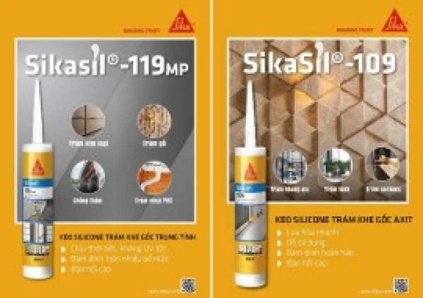 Keo trám khe silicone SikaSil -109 và SikaSil-119 MP tại Hải Phòng