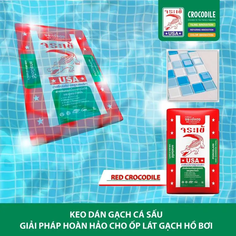 Đặc điểm keo dán gạch cá sấu đỏ